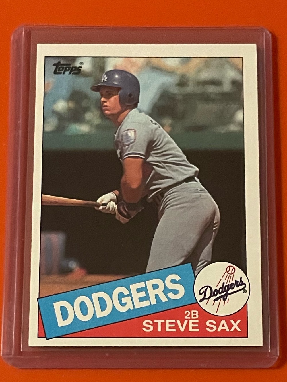 Steve Sax #470 1985 Topps Baseball Trading Card